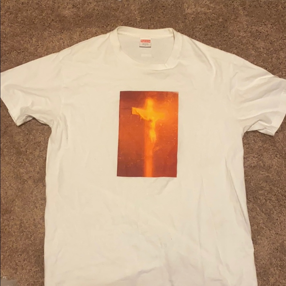 Supreme piss jesus tee